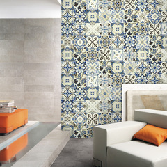 Floor stickers, decorative wall stickers, waterproof self-adhesive wallpaper tile stickers, kitchen bathroom living room wallpaper self-adhesive floor stickers