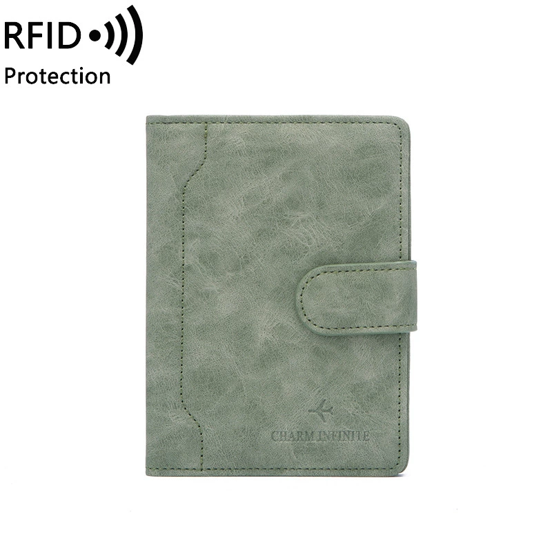 Портмоне-органайзер для паспорта, RFID-блокировка, обложка из кожи, размер 14.8×11×1 см