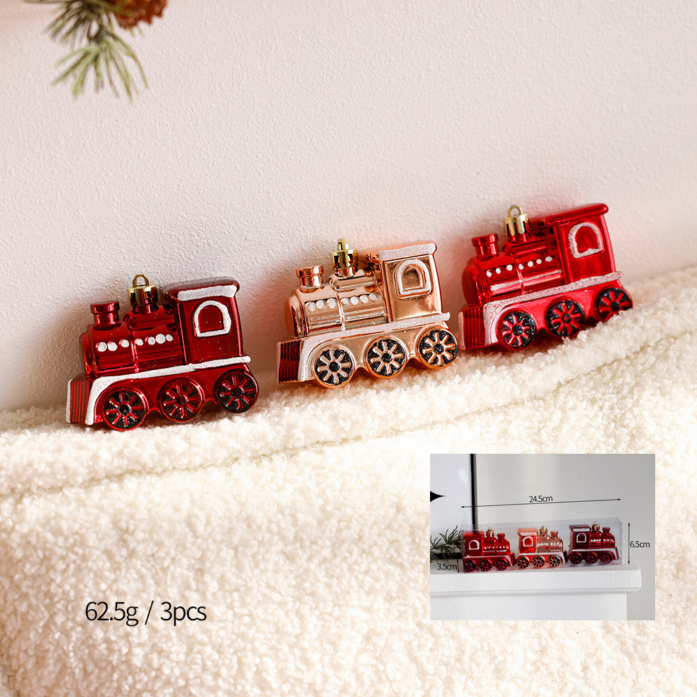 Bola de Navidad roja bola de plástico árbol estrella superior decoración del árbol de Navidad casa colgante donut PVC bola en caja