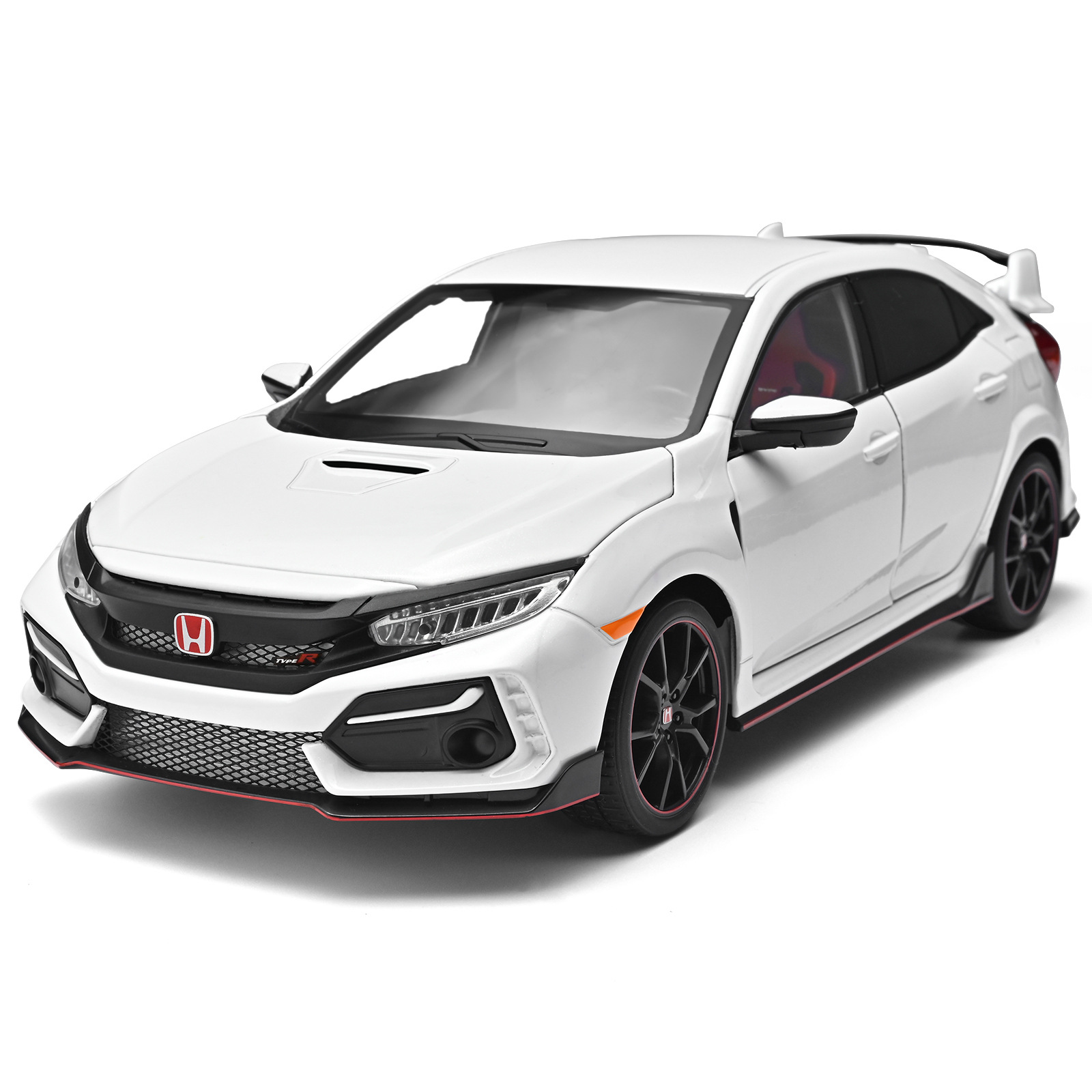 Auténtica autorización 1: 18 Honda Civic tipo R modelo de automóvil de aleación deslizante multipuerta lujoso decoración de escritorio personalizada