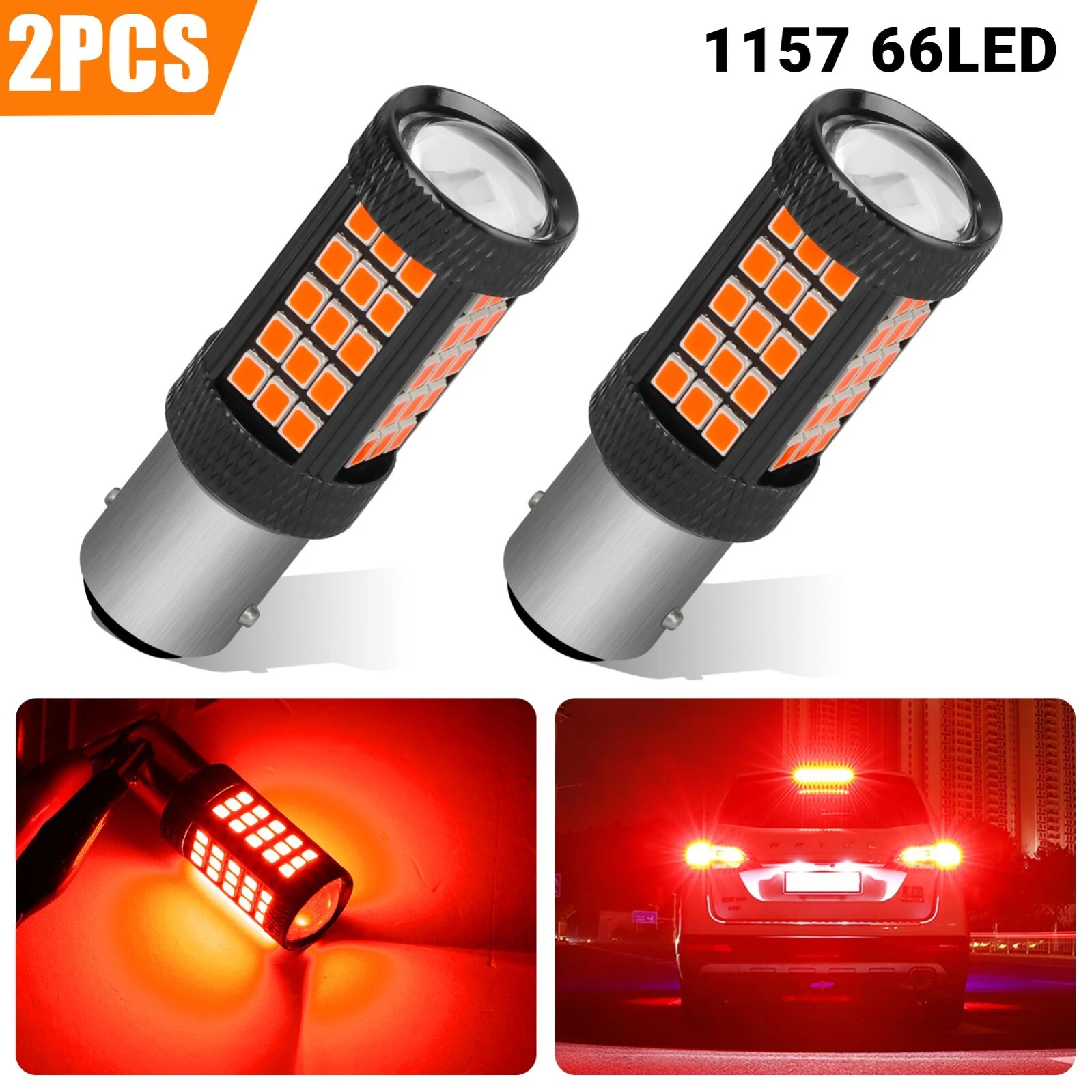 Lámpara de freno del automóvil LED lámpara de niebla trasera transformación de luz roja luz trasera de alta intensidad T20 1157 1156
