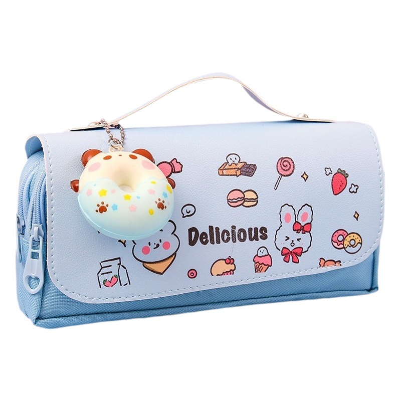 Caja de lápices al por mayor transfronteriza caja de lápices almacenamiento lindo estudiante multi-funcional de gran capacidad hombres y mujeres descompresión