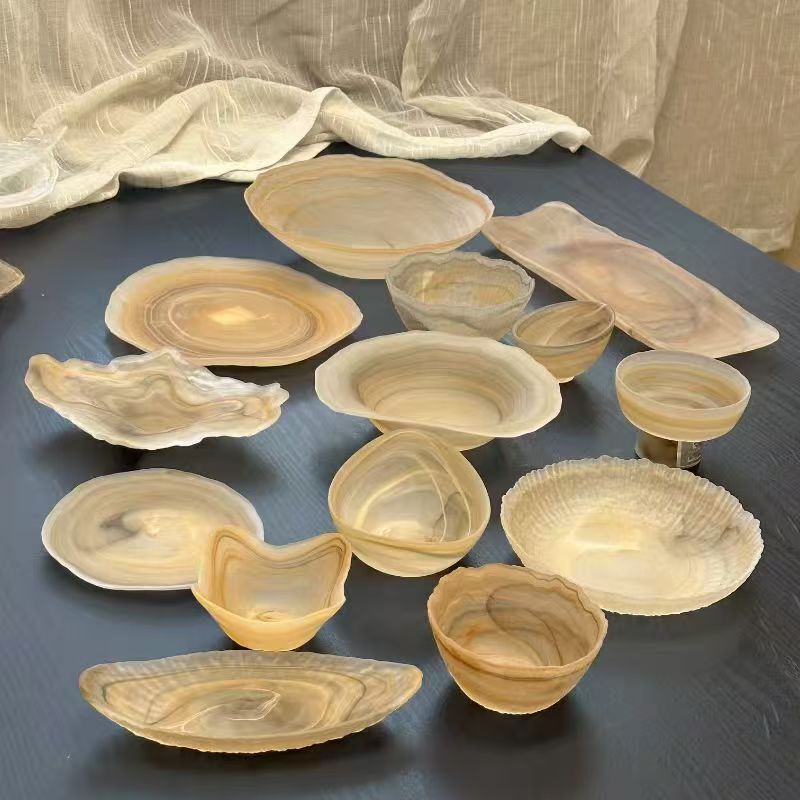 New Cloud Mist Yuanbao Glass Salad Bowl, Creative Tableware for Home Use, Fruit Bowl, Noodle Bowl, Creative Tableware, Cloud Mist Design New Cloud Mist Yuanbao Glass Salad Bowl, Creative Tableware for Home Use, Fruit Bowl, Noodle Bowl, Creative Tableware, Cloud Mist Design