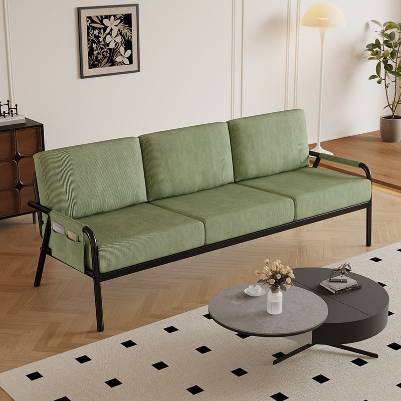 Nordic Fabric Sofa Small Apartment Living Room Double Three-Person Solid Wood Iron Simple Furniture Rest Area Clothing Store