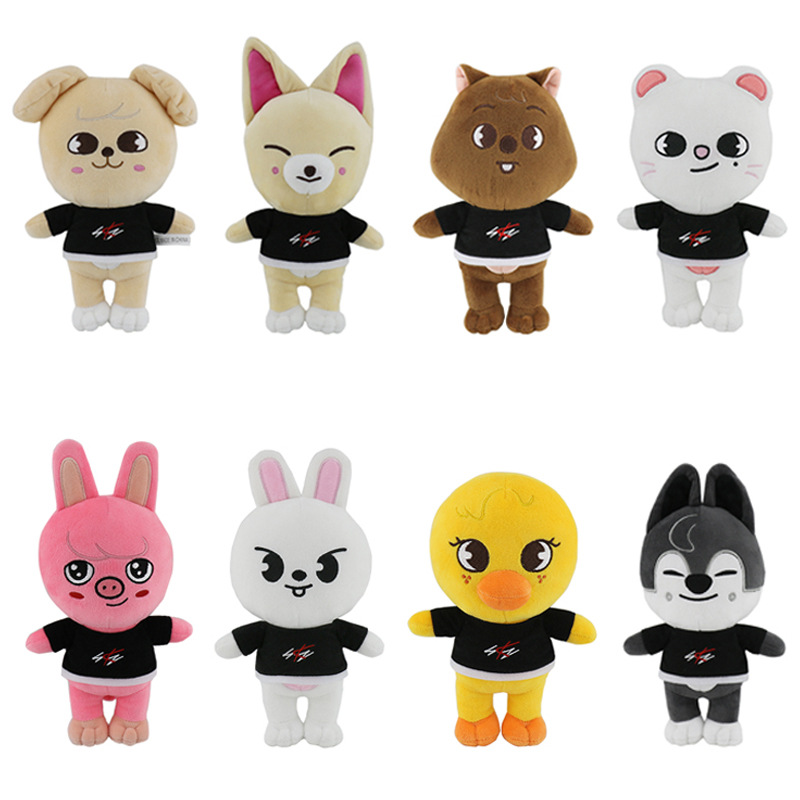 20cm Skz KPOP Stray Kids Plush Toy Doll Cartoon Stuffed Felix Chan