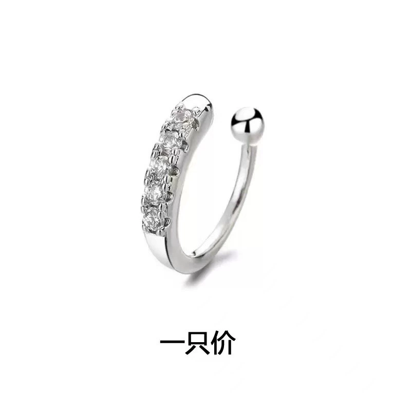 Экологичные кольца для носа, клипсы для ушей, серьги без прокола, уникальные наушники-клипсы, серьги-гвоздики, модные корейские серьги в уличном стиле, простые.