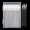 Oblique head crystal rod gold