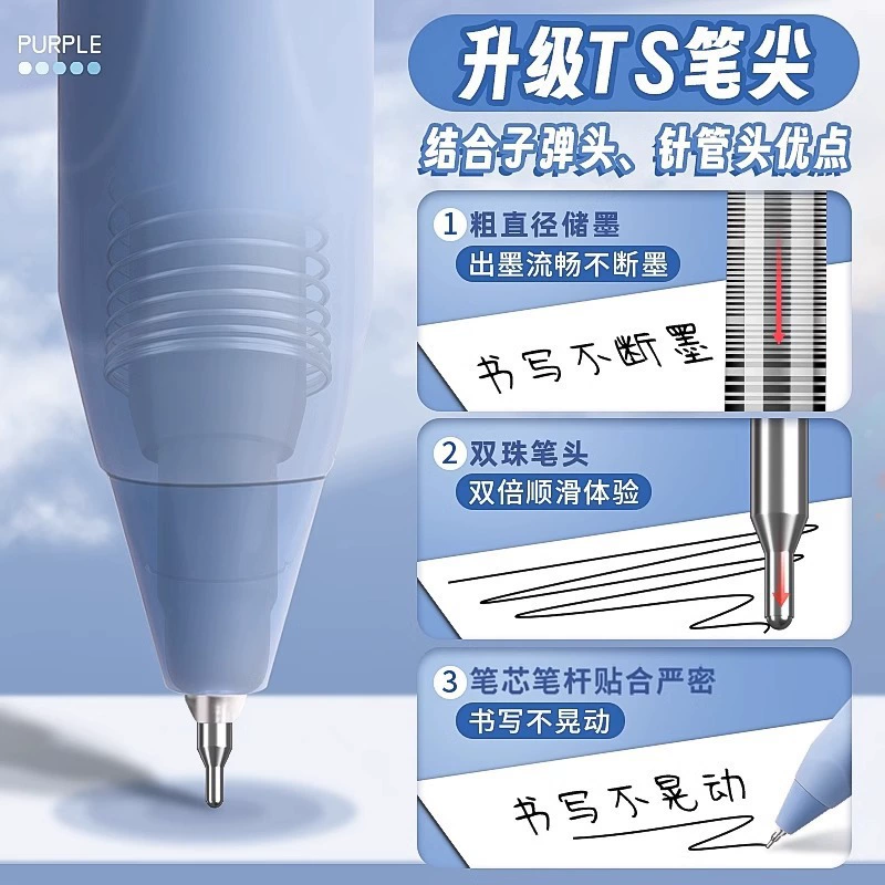 Quick dry high quality smooth rollerball pen, 0.5mm