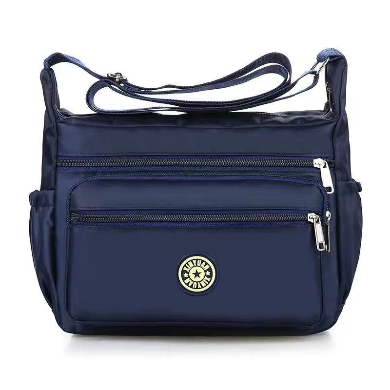 Bolsa de tela de flores bolsa de mensajero de las mujeres nueva bolsa de Madre de gran capacidad bolsa de hombro individual de mediana edad y ancianos bolsa de tela Oxford bolsa