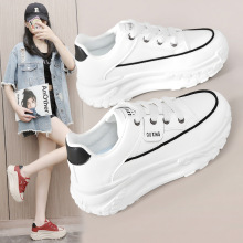 女鞋新款增高鞋百搭时尚帆布鞋厚底鞋子女软底舒适单鞋潮流休闲鞋