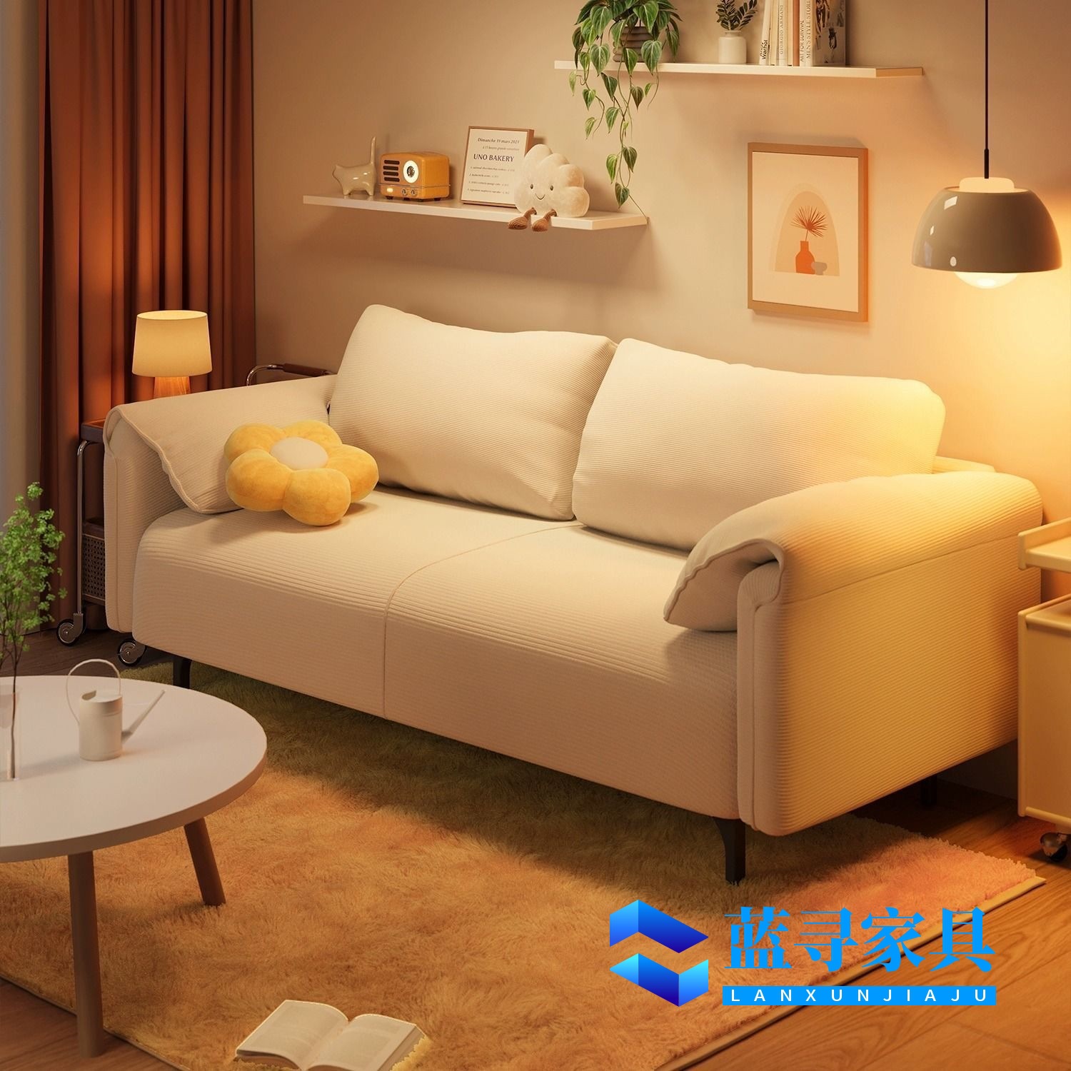 Elephant Ear Sofa Rental House Sofa Apartment Sofa Bed Home Living Room Lazy Sofa Reception Office Sofa