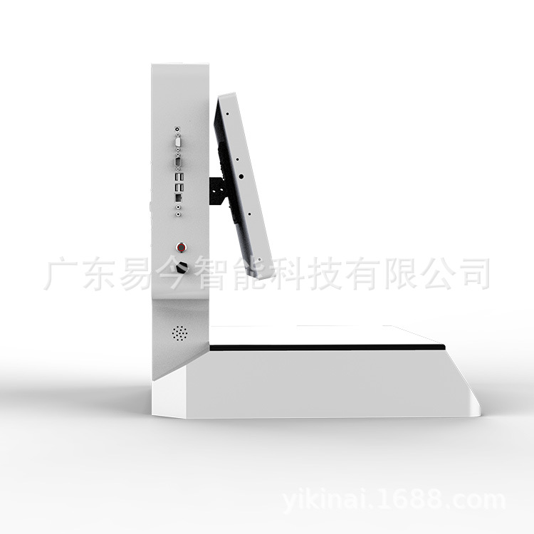 The smart cafeteria offers intelligent settlement counters, all-in-one machines, self-service counters, ordering counters, and weighing machines Specification drawing