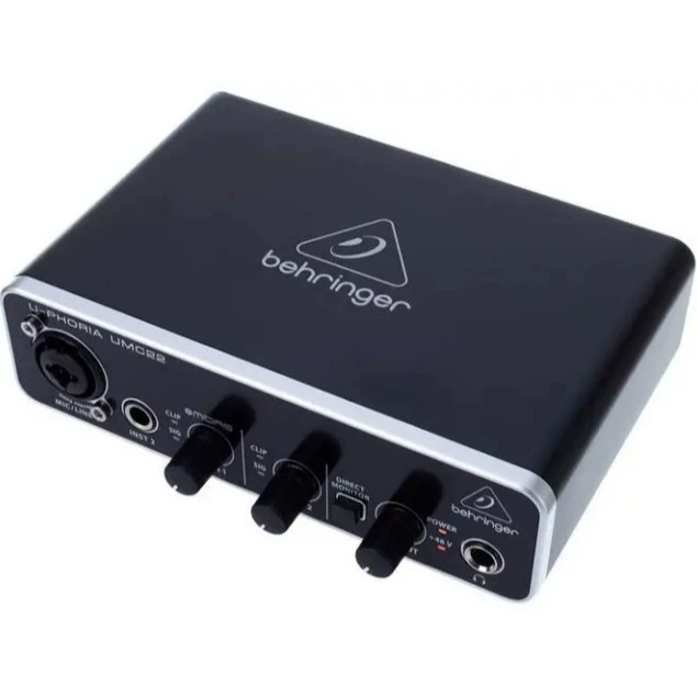 Звуковая карта Behringer UMC22 профессиональная звуковая карта профессиональный аудио сигнал