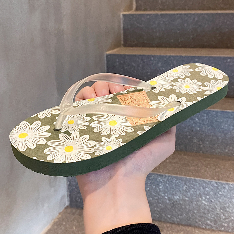 Zapatillas de flip flop para mujeres de moda brillante y fresca nueva moda para viajar en verano a la playa para usar zapatillas
