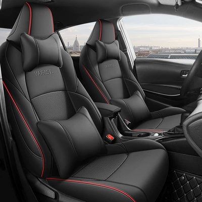 Modelə uyğun (Original) oturacaq örtükləri — leather perforated breathable full surround - sports-red-deluxe-edition-zhixuans-special-five-seat-leather-full-front-row-half-package-in-the-back-row