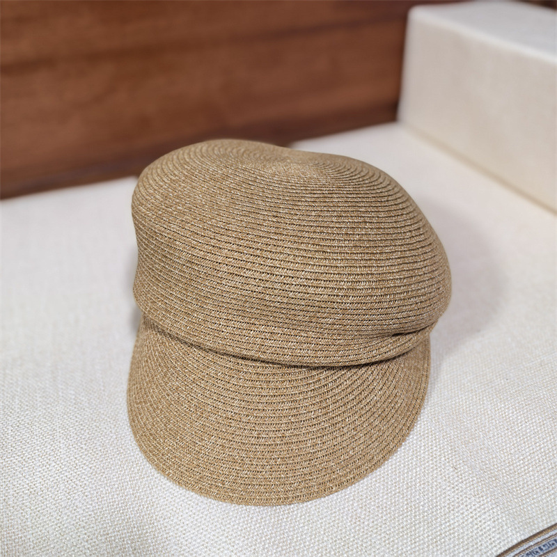 Cappello da sole equitazione in rafia stile hepburn per donna_voghion.com
