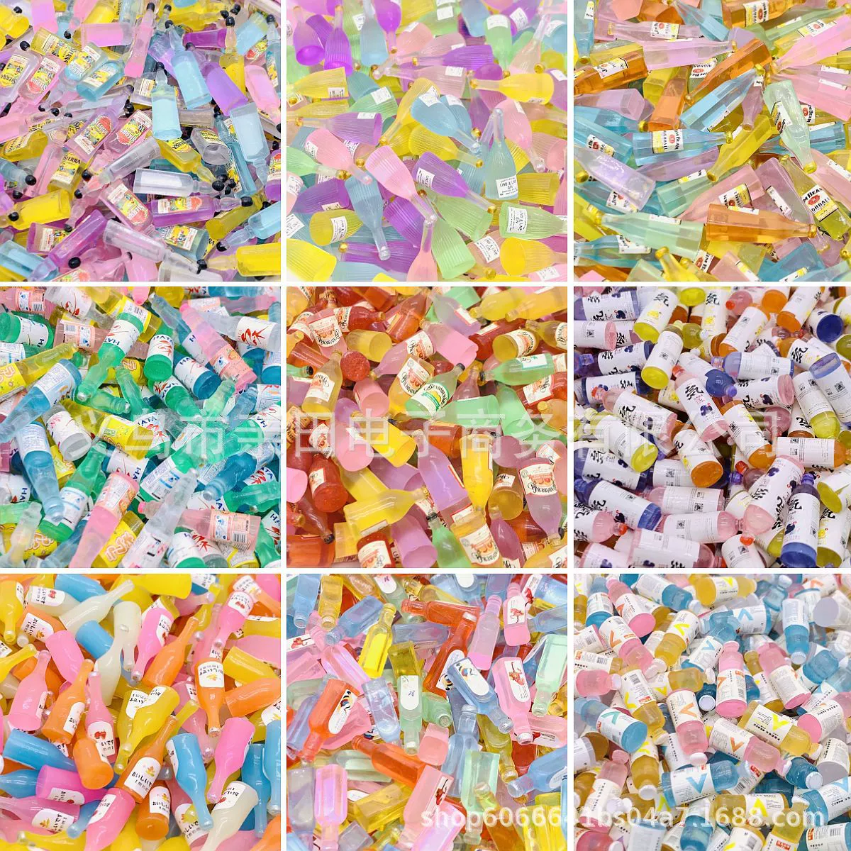 Симулятор еды и игры мини-магазин миниатюрных цветных напитков бутылка вина DIY сумки ручной работы аксессуары для чехла для телефона