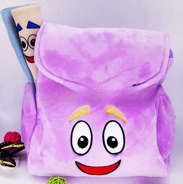 Taobao best selling love plush schoolbag map small backpack children's schoolbag unfolded map