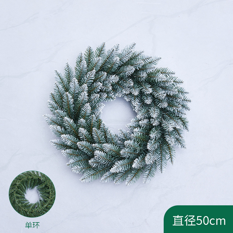 30/40/45/50/60CM centro comercial ventana del hotel Navidad Círculo Guirnalda DE LA ROTA De La guirnalda de Navidad transfronteriza