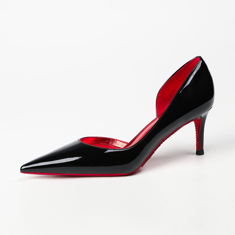 Black red inside red base drill 6cm (side empty)