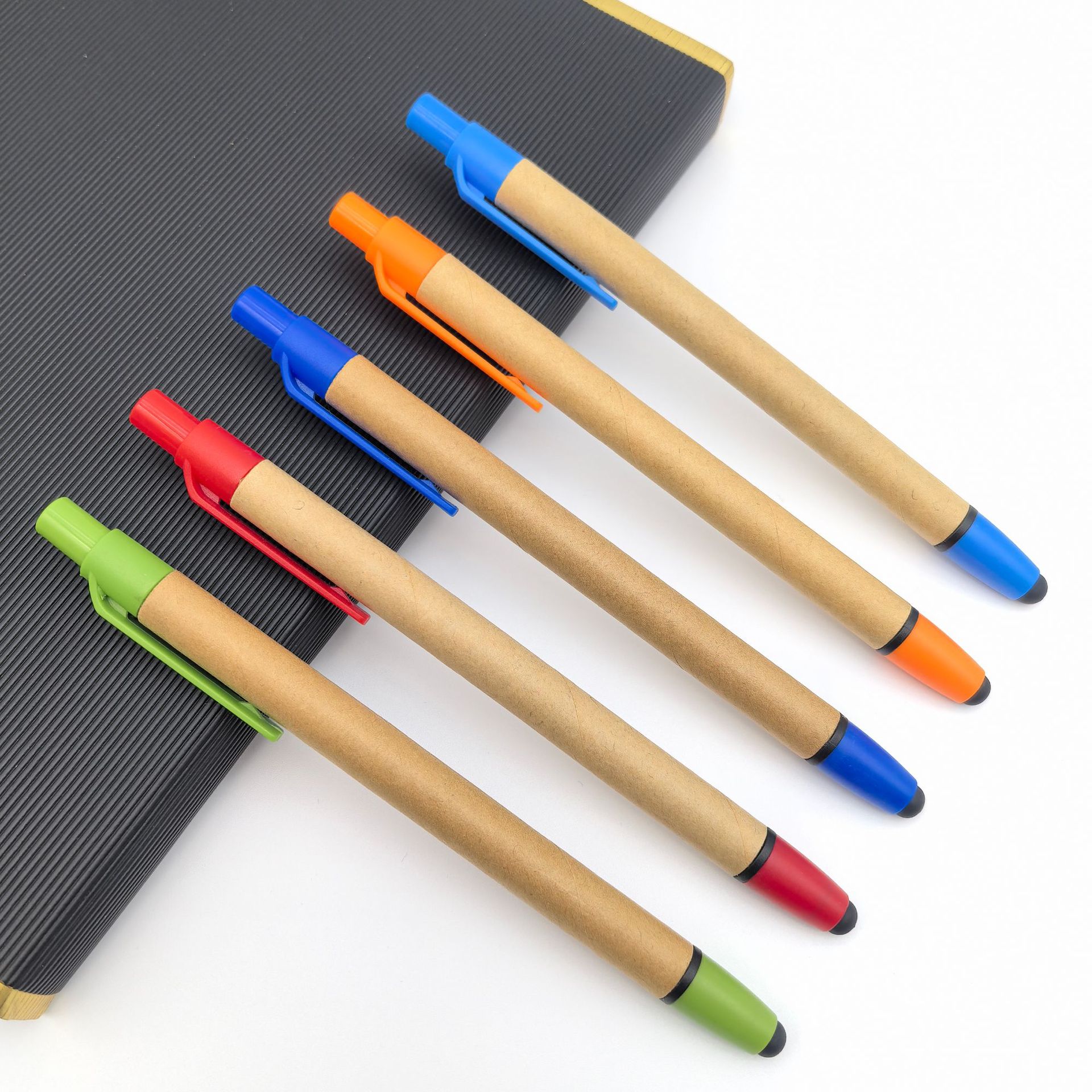Suministro de publicidad lápiz de tubo de papel ecológico lápiz de condensador lápiz táctil lápiz de color ecológico lápiz táctil mayorista