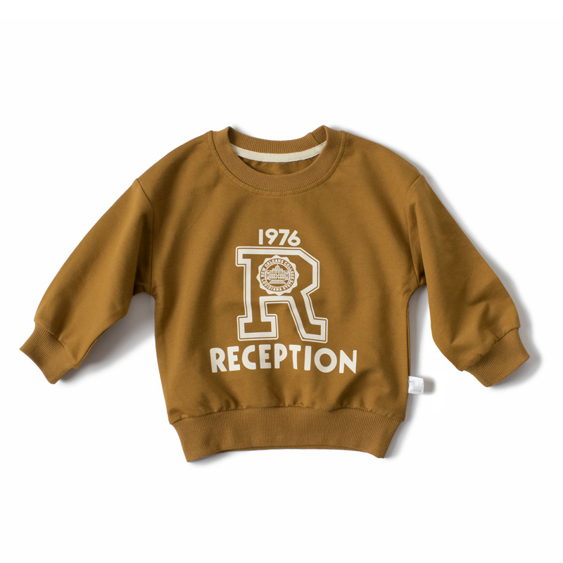 Nueva marca be top ropa para niños al por mayor impresión de letras otoño nuevo suéter para niños suéter ropa para bebés