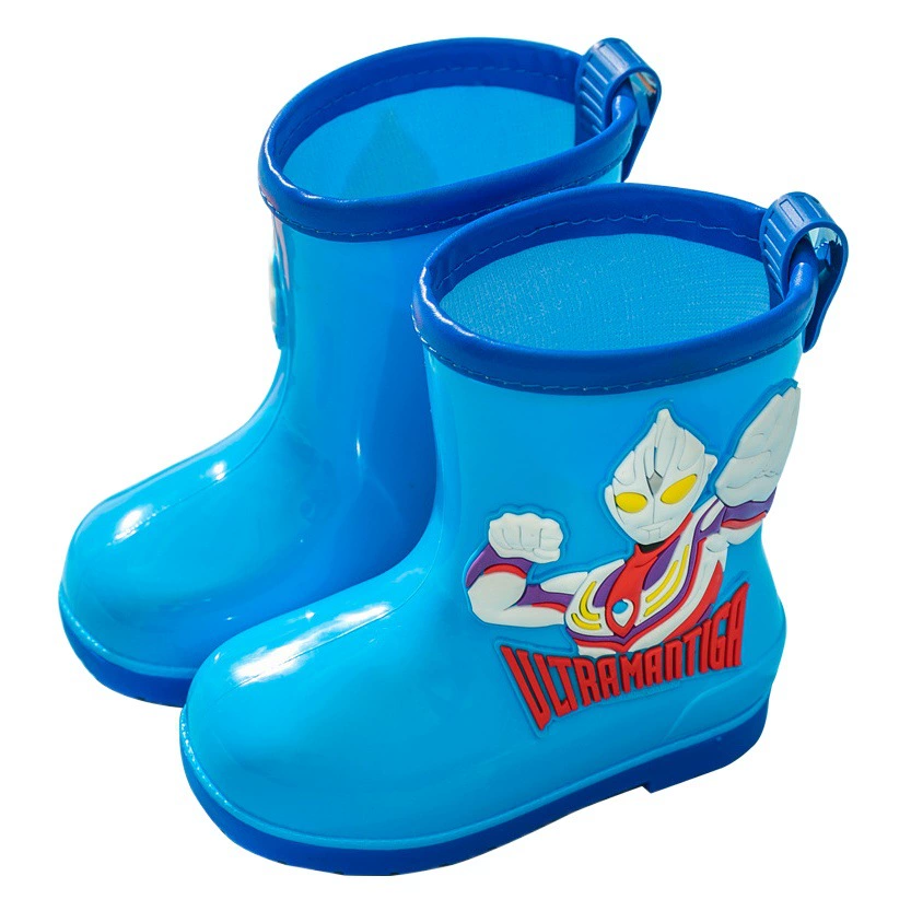 Детские резиновые сапоги Ultraman Four Seasons с героями мультфильмов, Нескользящие непромокаемые резиновые сапоги DiGa для мальчиков, детская Водная обувь для детского сада, оптом