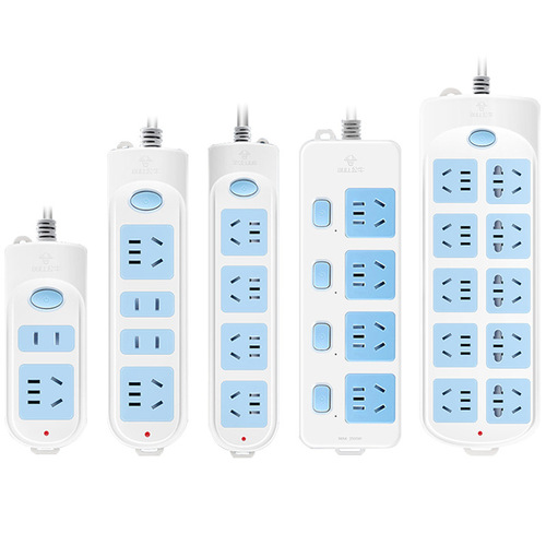 Bull socket smart USB plug strip with cable household multi-function power converter drag strip wholesale