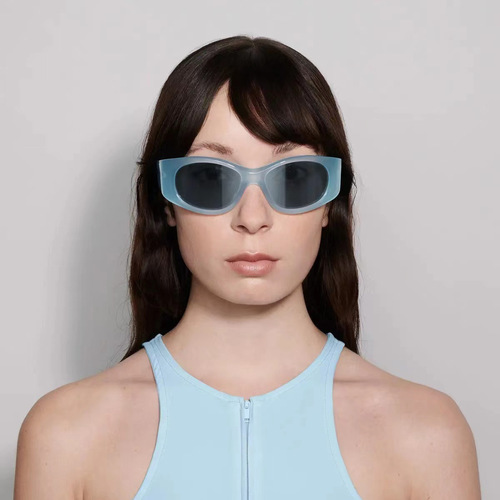 大框太阳镜女潮新款ins风个性欧美时尚墨镜运动防紫外线遮阳镜