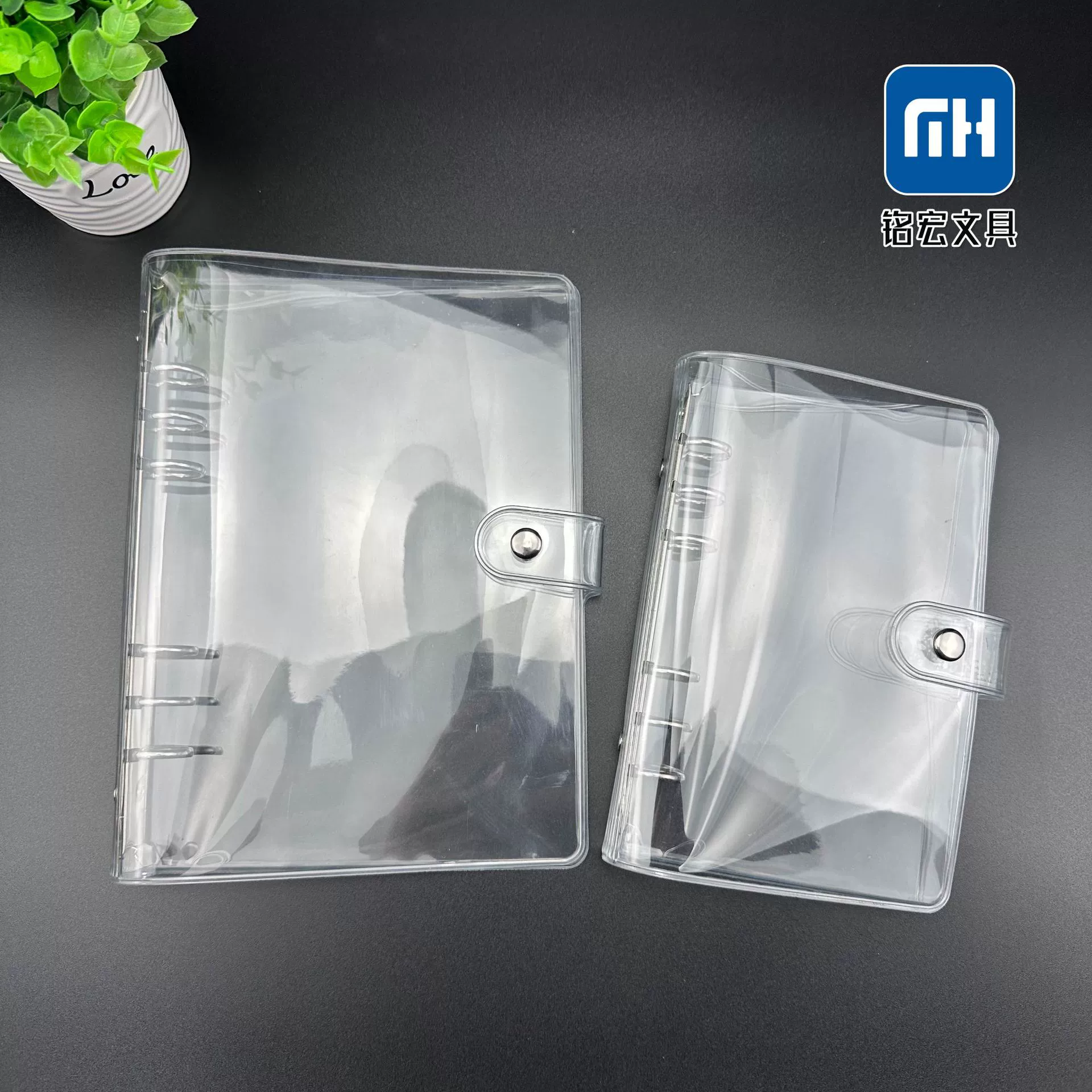 Корейский креативный прозрачный ПВХ переплет может вставить цветные страницы, которые можно использовать в качестве держателя для хранения перешивки небольшая свежая сетка горизонтальная линия