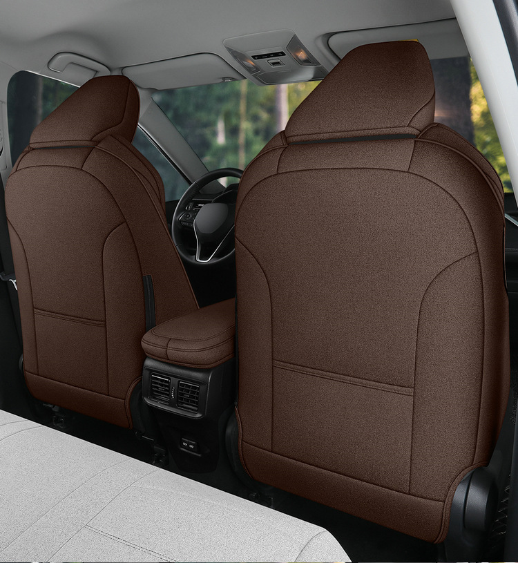 Suitable for Toyota Frontlander Car Seat Covers 2022-2024 Models, Fabric Linen Breathable Full Surround Seat Cushion Cover
