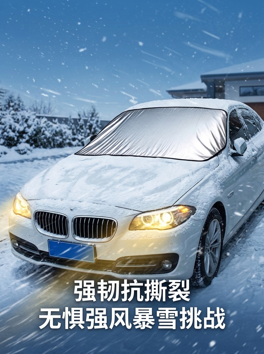 Car snow cover, front windshield frost protection, anti-freeze, heat insulation, sunshade, car window sunshade, car cover for winter
