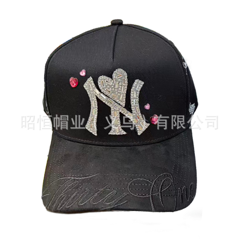 Comercio exterior transfronterizo de Nueva York sombreros de cara pequeña ajustable bordado lengua de pato estilo coreano sombreros de béisbol para hombres y mujeres al aire libre