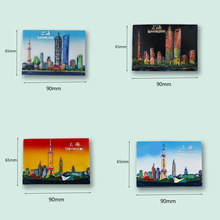 中国上海冰箱贴城市旅游纪念品磁性树脂厂家批发手工立体迷你创意