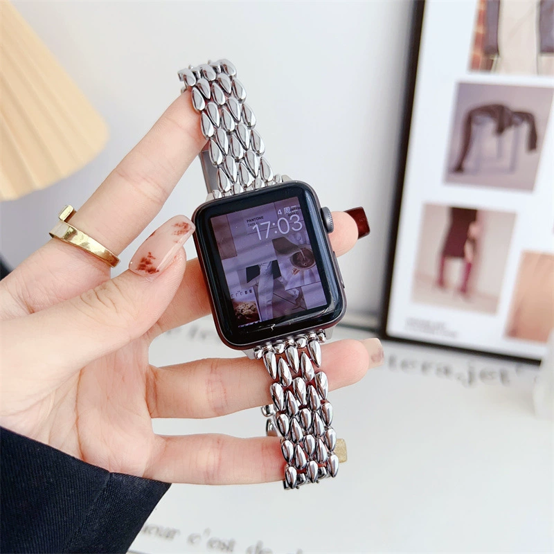 Новый внешний рынок применим ремешок Apple watch8 iwatch7/6/5/4/3 поколения se/s5/s4 нержавеющая сталь s8