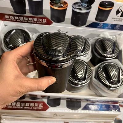 Car ashtray one-hand open cover creative high-grade