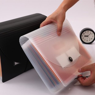 New flip organ bag test paper text storage bag convenient storage does not occupy desktop office 24