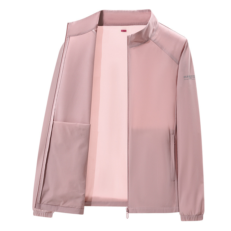 2025 nueva ropa de protección solar de verano para hombres y mujeres al aire libre anti-UV ropa de piel marca de moda de color sólido