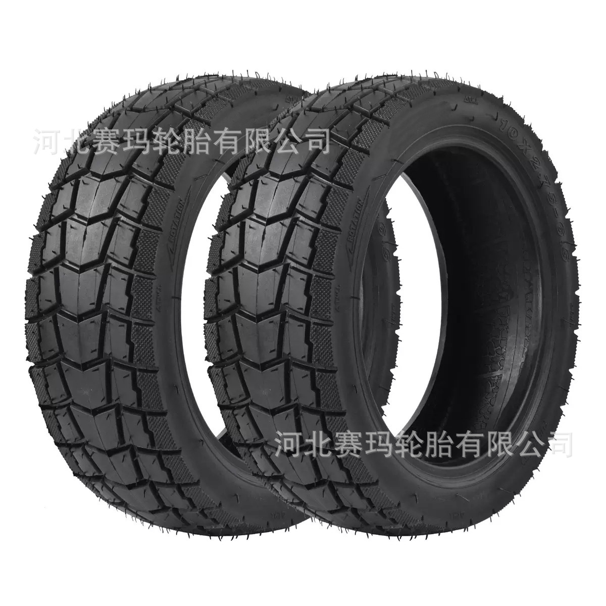 10x2.75-6.5 Vacuum Tire for Electric Scooter 10inch Off-road Vacuum Tire Thickened Wear-resistant Road Vacuum Tire