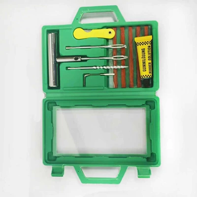 Repair kit Rubber Strips, Vacuum Tire, Motorcycle - green-box-tire-repair-kit