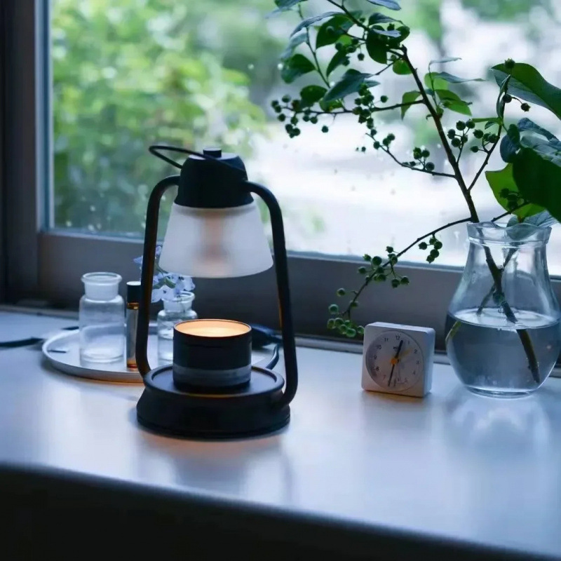 In-Stock Aromatherapy Wax Melting Lamp Creative Bedside Cafe Table Lamp Hot Melt Warm Light Fragrance Candle Melting Retro Table Lamp