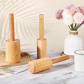 跨境木质手工陶艺锤子工具软陶泥塑陶泥木搭子儿童制作工具木锤