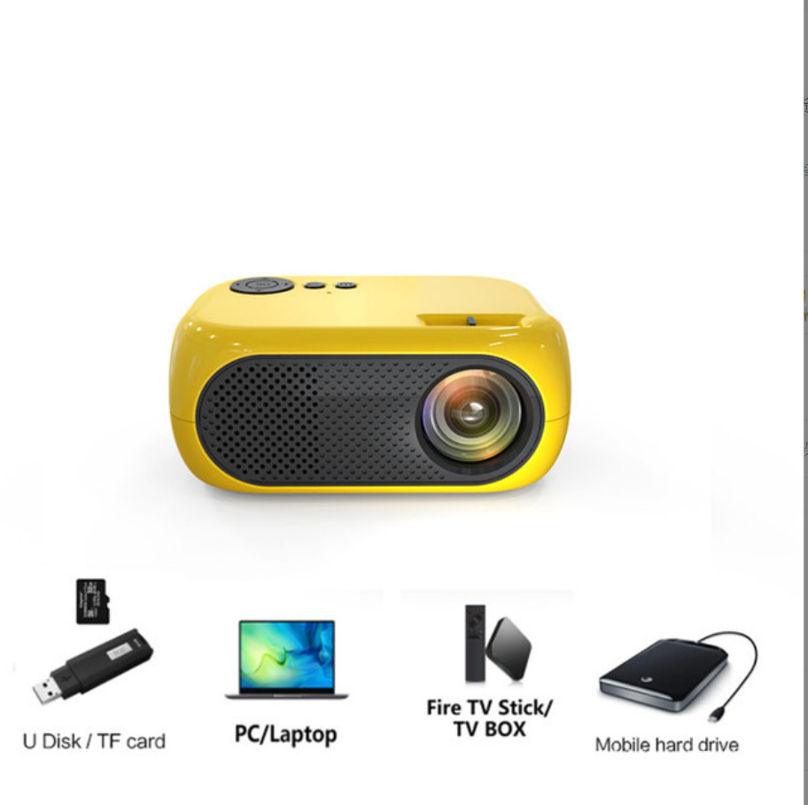 M24 transfronterizo LED portátil Mini proyector HD 1080p proyector Casa misma pantalla proyector juego versión