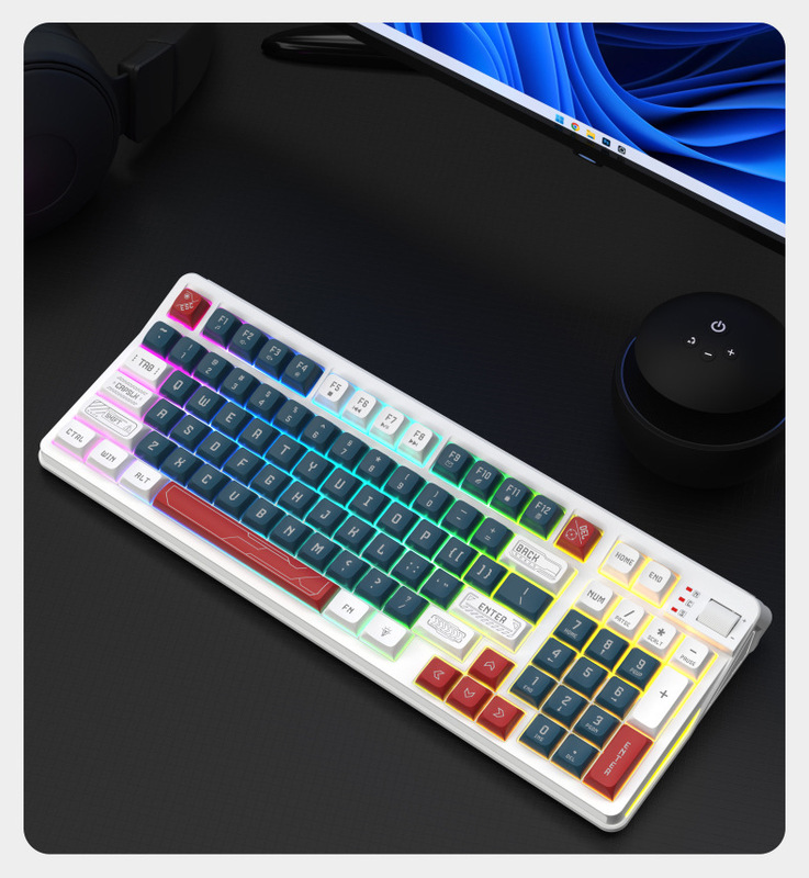 森睿K97ゲーム有線キーボード高颜値男女生オフィスゲーム機械手触りデスクトップキーボード|undefined