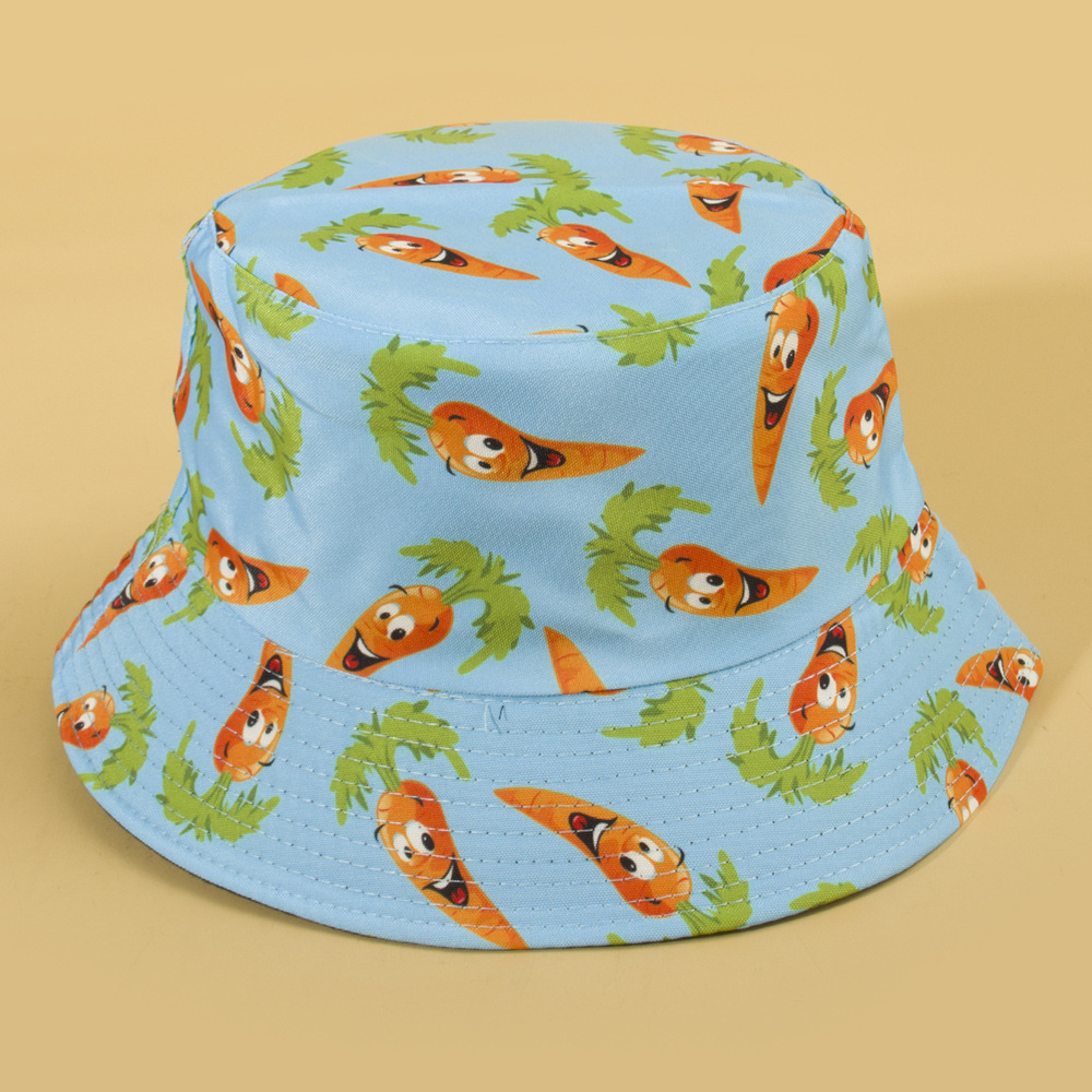 Unisex Cute Cartoon Fruit Watermelon Flat Eaves Bucket Hat display picture 4