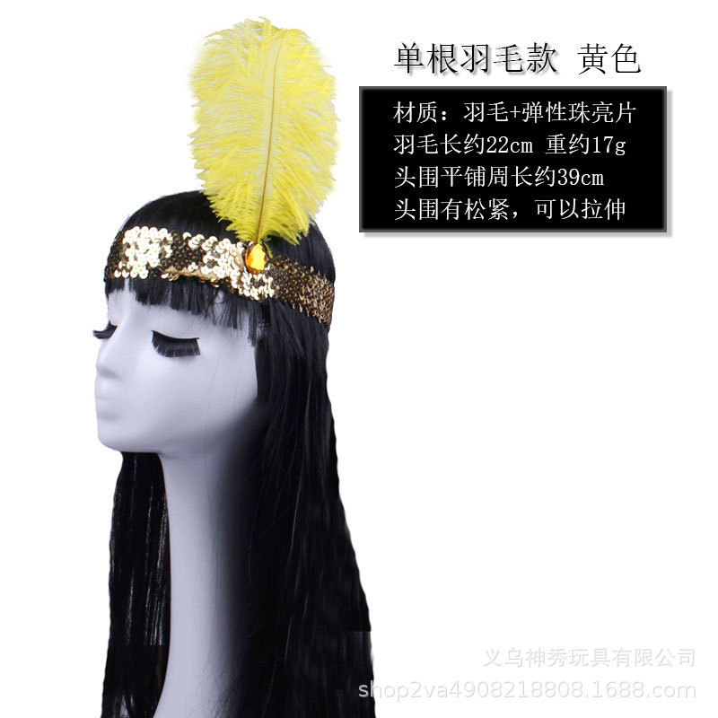 1 Halloween Savage COS pluma tocado pluma indio tocado pluma negro rojo blanco sombrero jefe indio