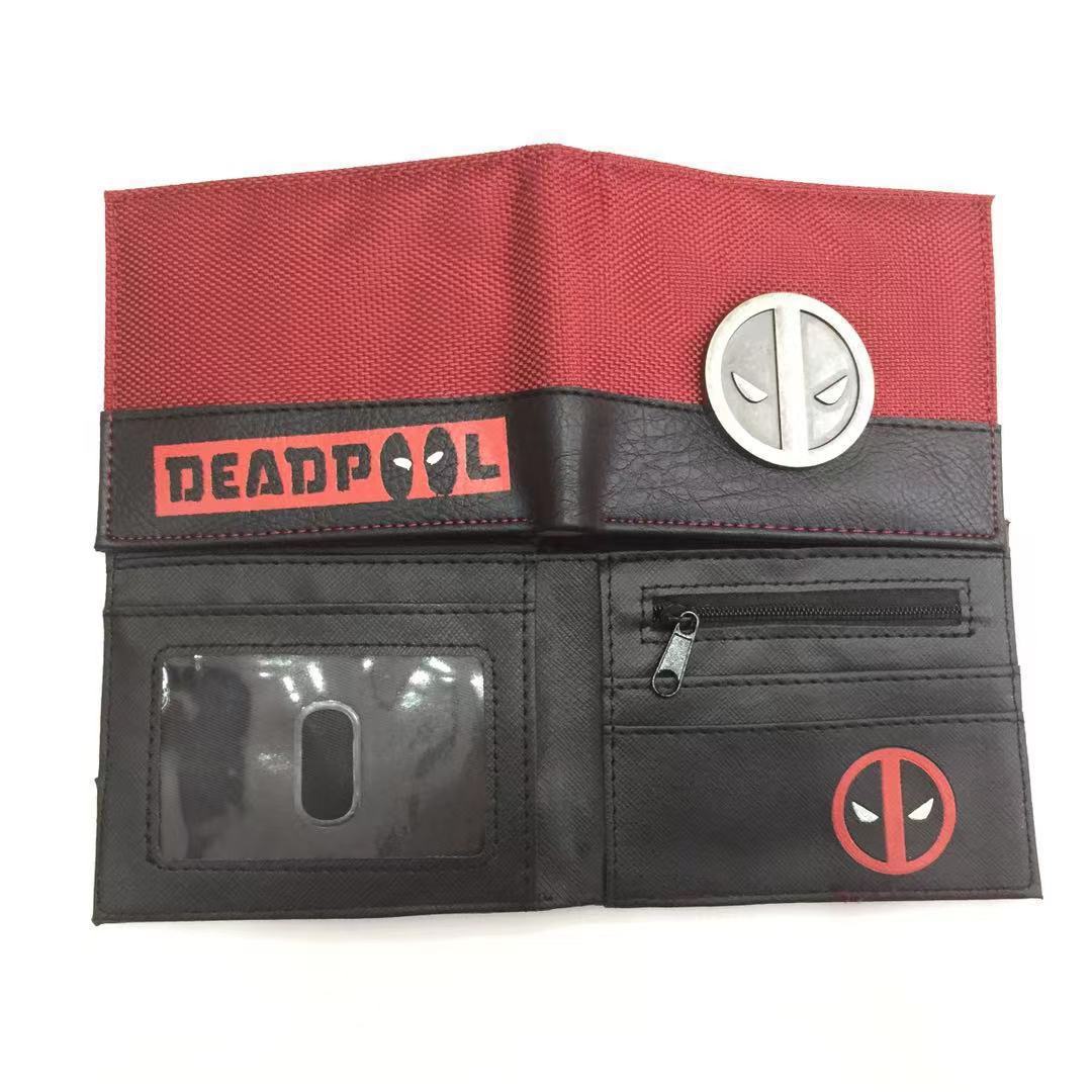 Deadpool deadpool cartera corta Marvel Avengers superhéroe pu cambio cartera