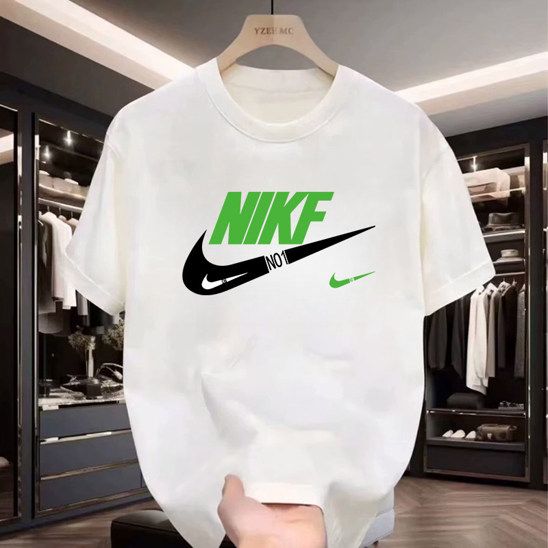 Selección de marcas 1. Área especial de descuento 1. Subvención de 10 mil millones de yuanes 1. Camiseta de manga corta para hombres y mujeres con camiseta de cuello redondo suelta y pesada