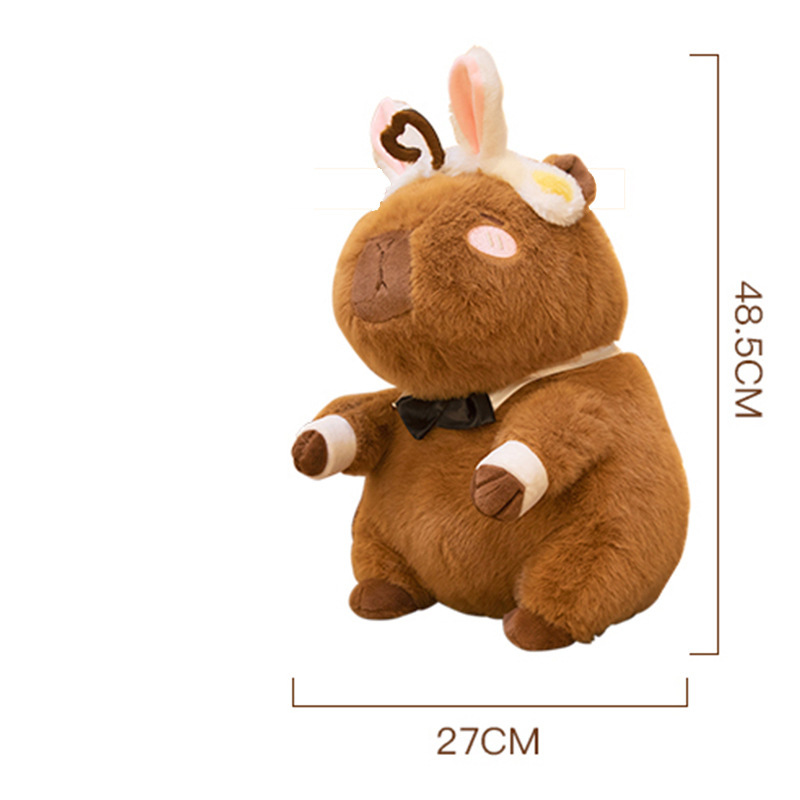 正規版カピバラ新作ぬいぐるみカピバラハンバーグ醜い萌え人形抱き枕60cm人形誕生日プレゼント|undefined