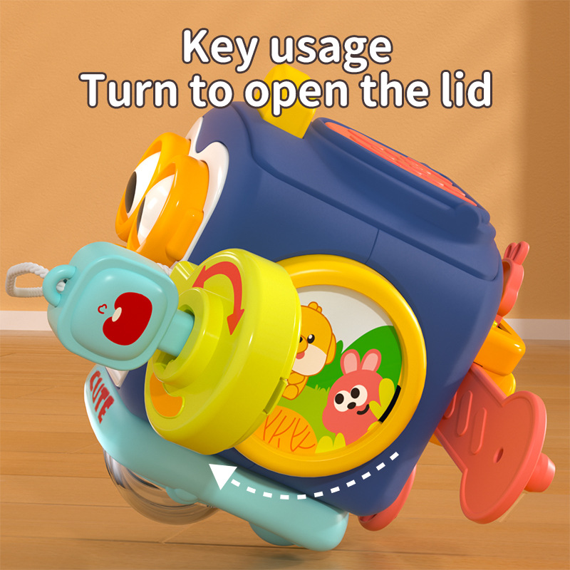 Transfronterizo niños Montessori Educación Temprana Infantil pingüino ocupado bola bebé mano bola educativa sensorial hexaedro juguete